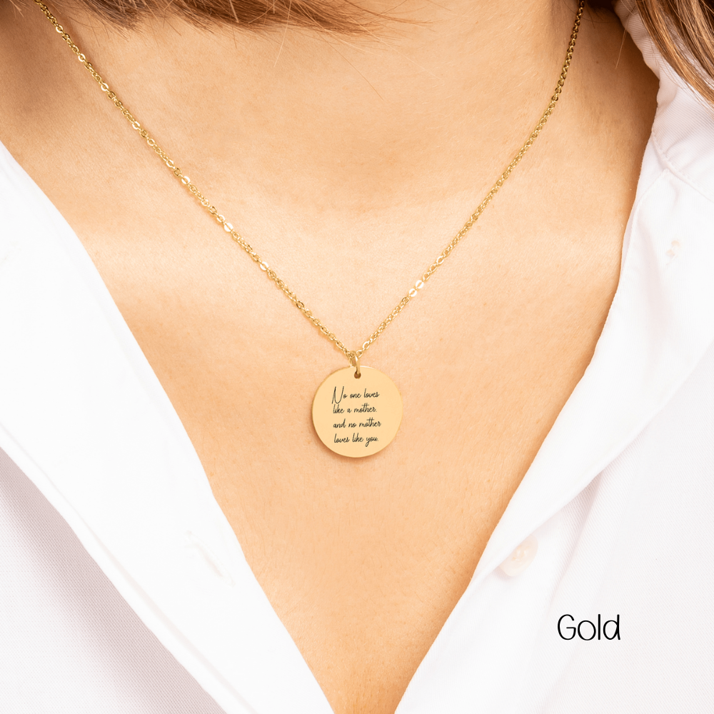 Custom Engraved Necklace for Mom – 5 Message Card Designs