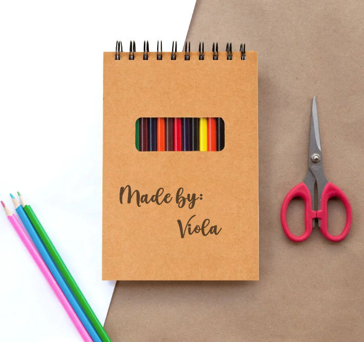 Personalized Sketch Pad "Made by"