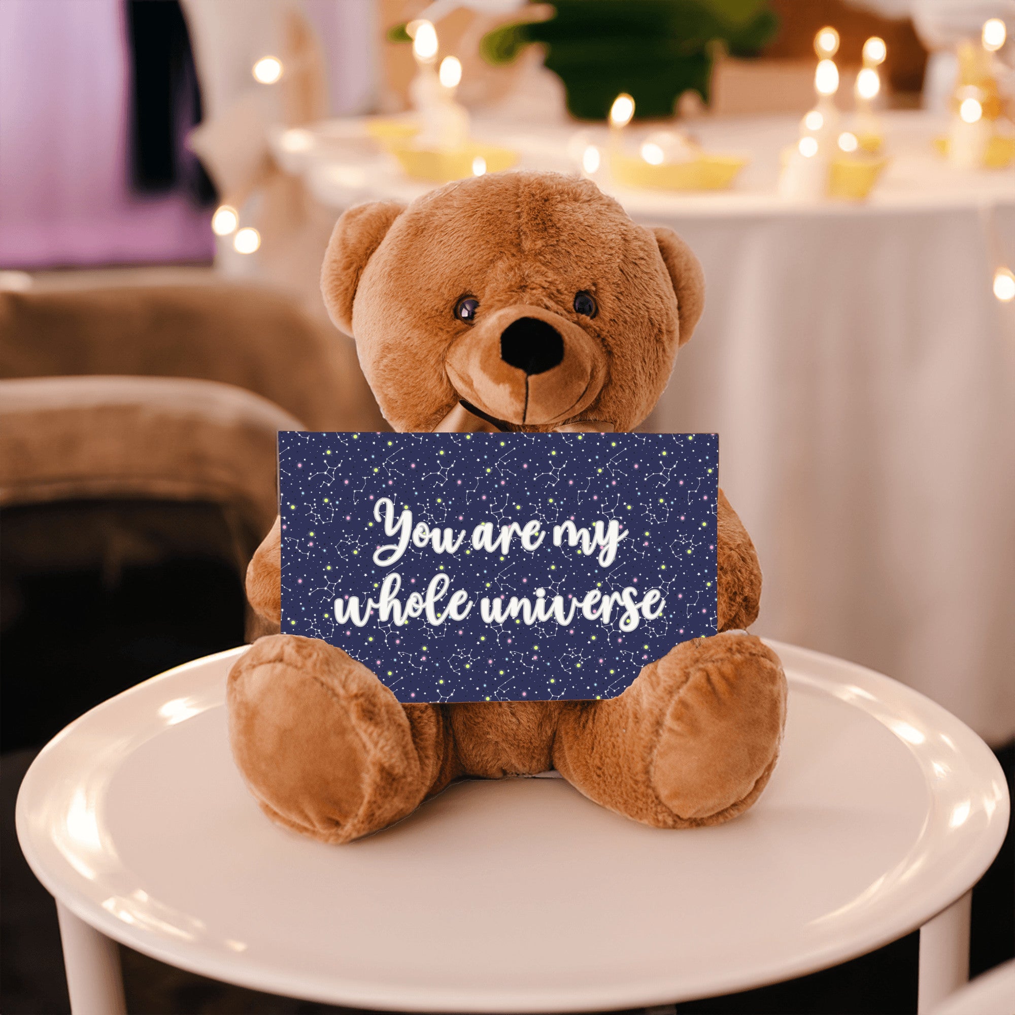 Celestial Themed Romantic Teddy Bear Gift