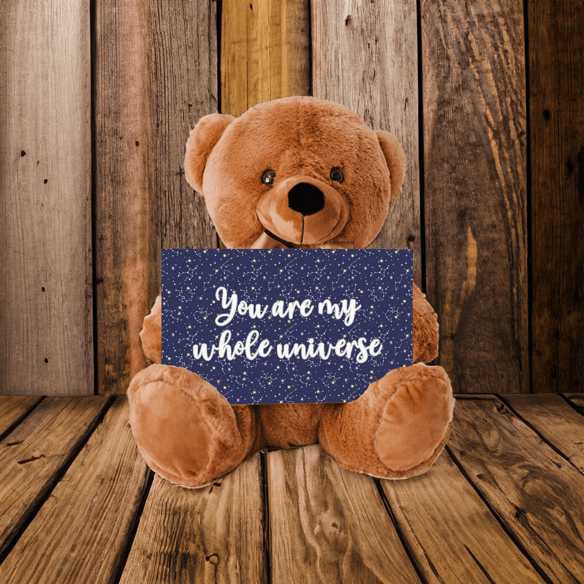 Celestial Themed Romantic Teddy Bear Gift