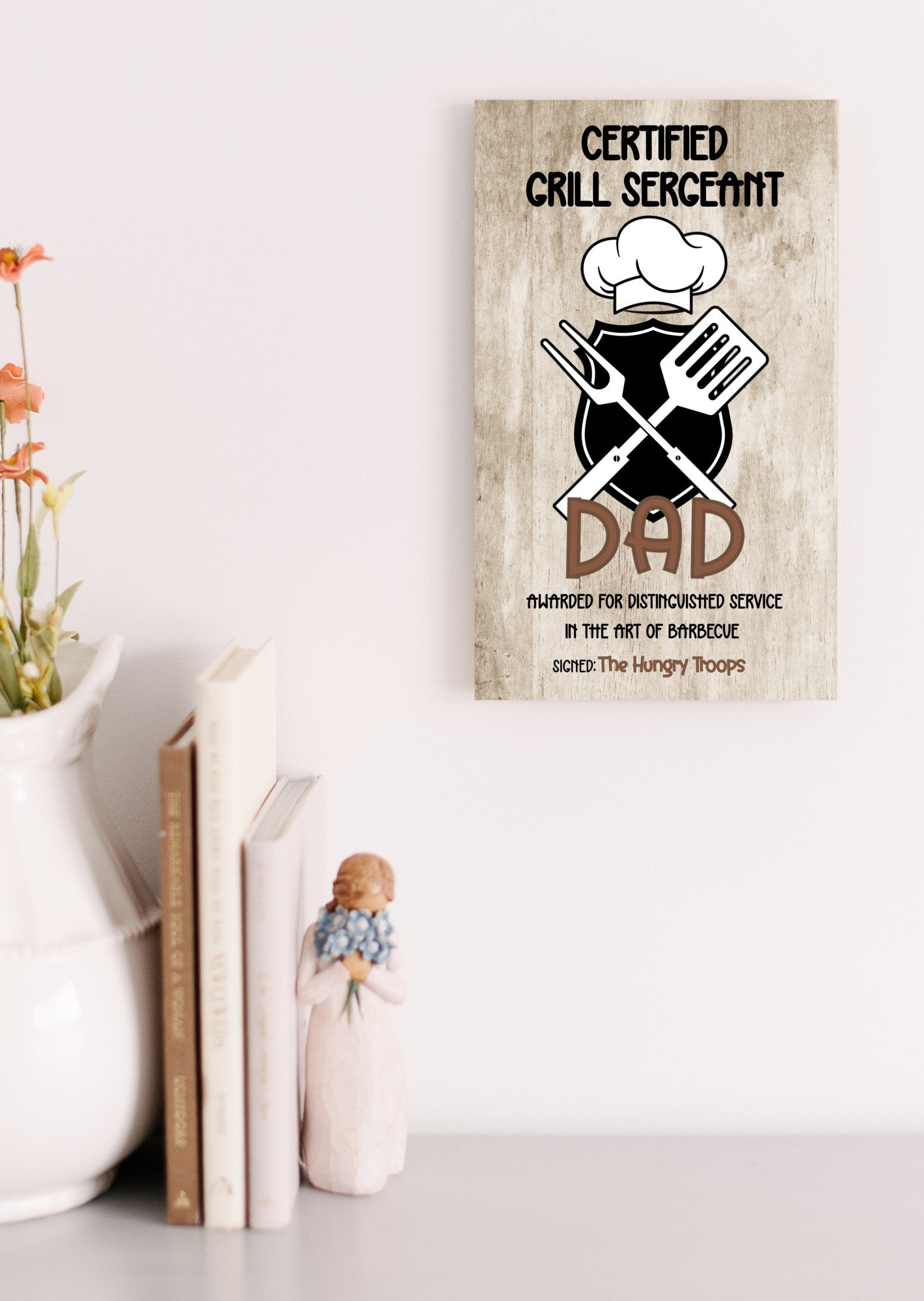 Grill Sergeant BBQ Sign –  For the King of the Grill