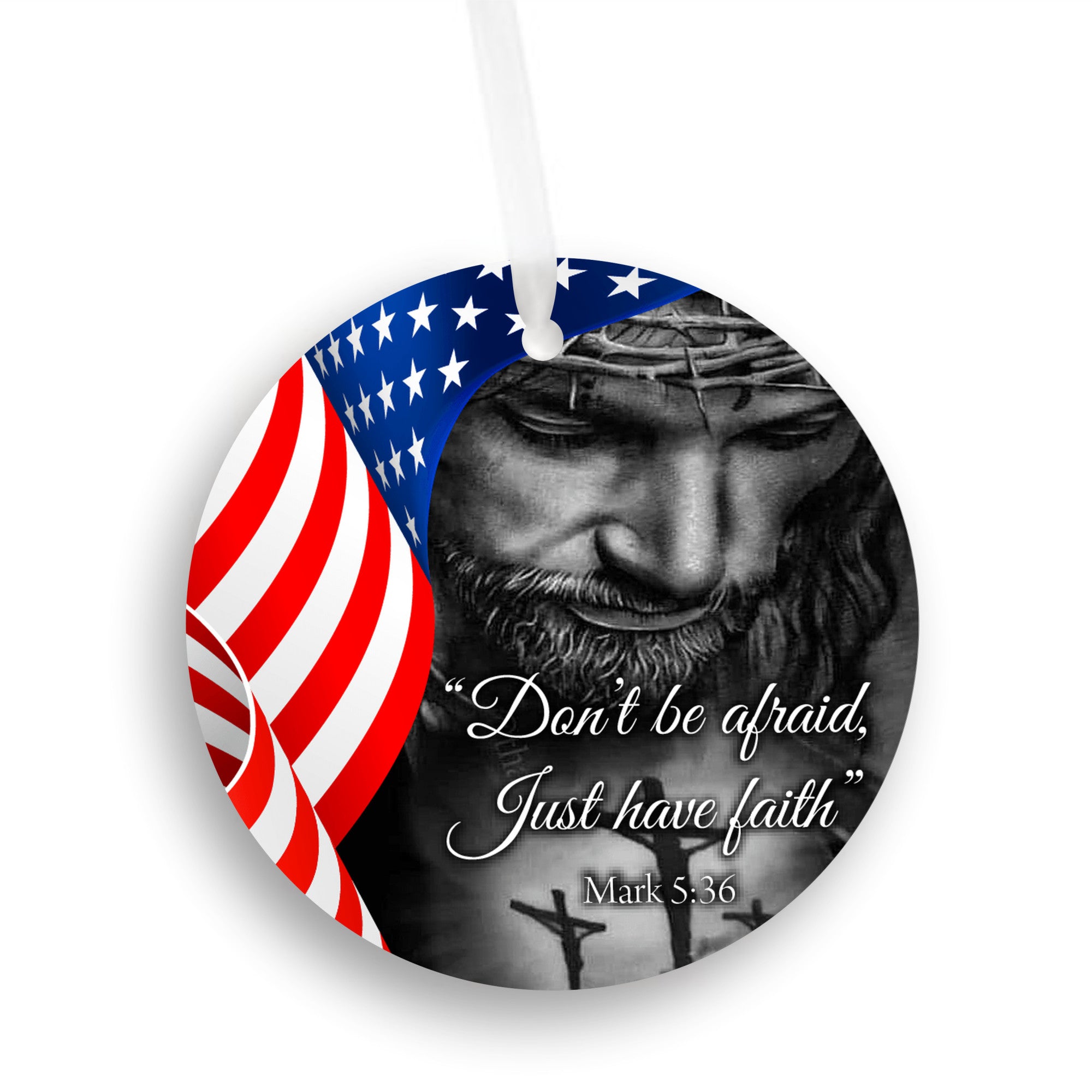 Don't Be Afraid Christmas Ornament