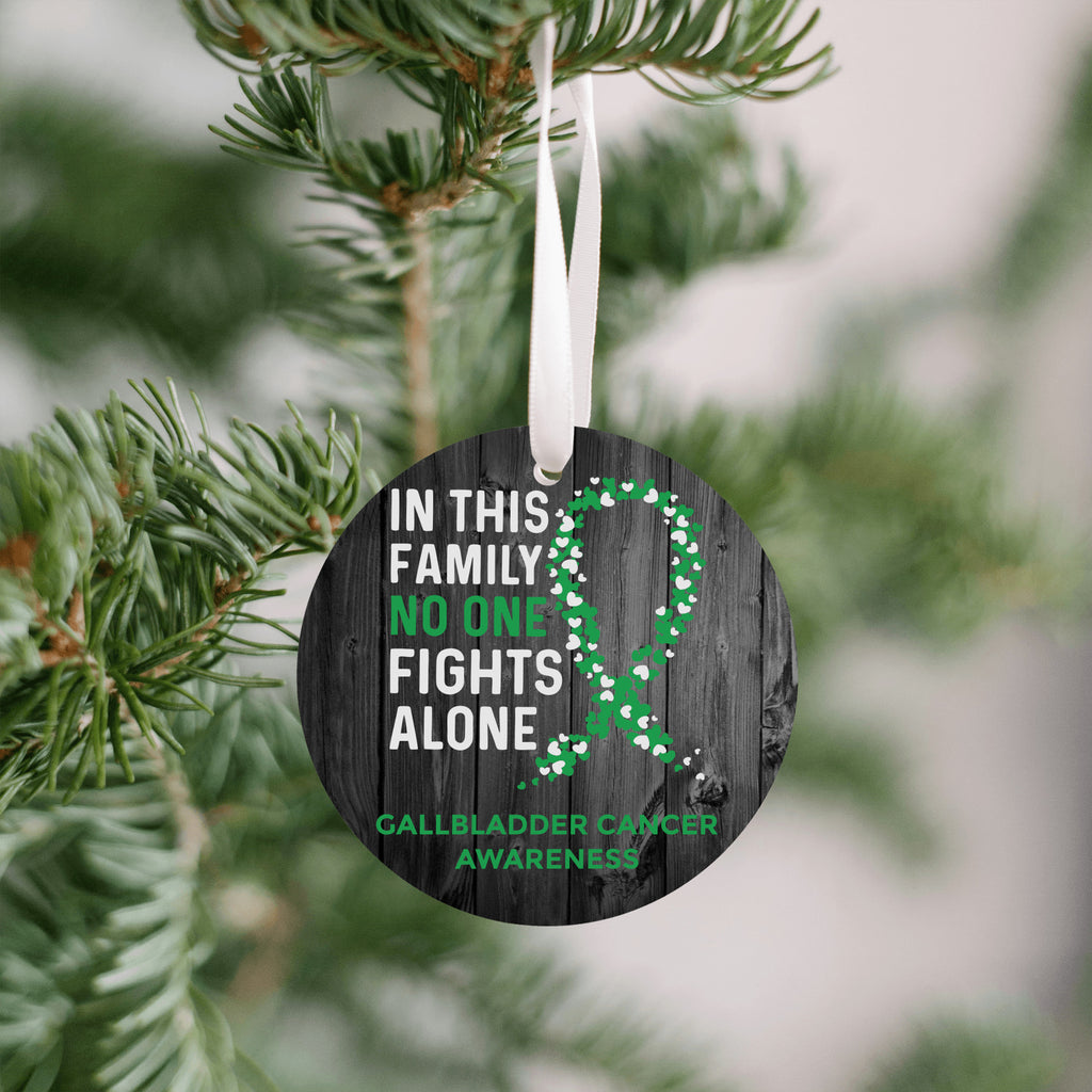 Gallbladder Cancer Awareness Christmas Ornament