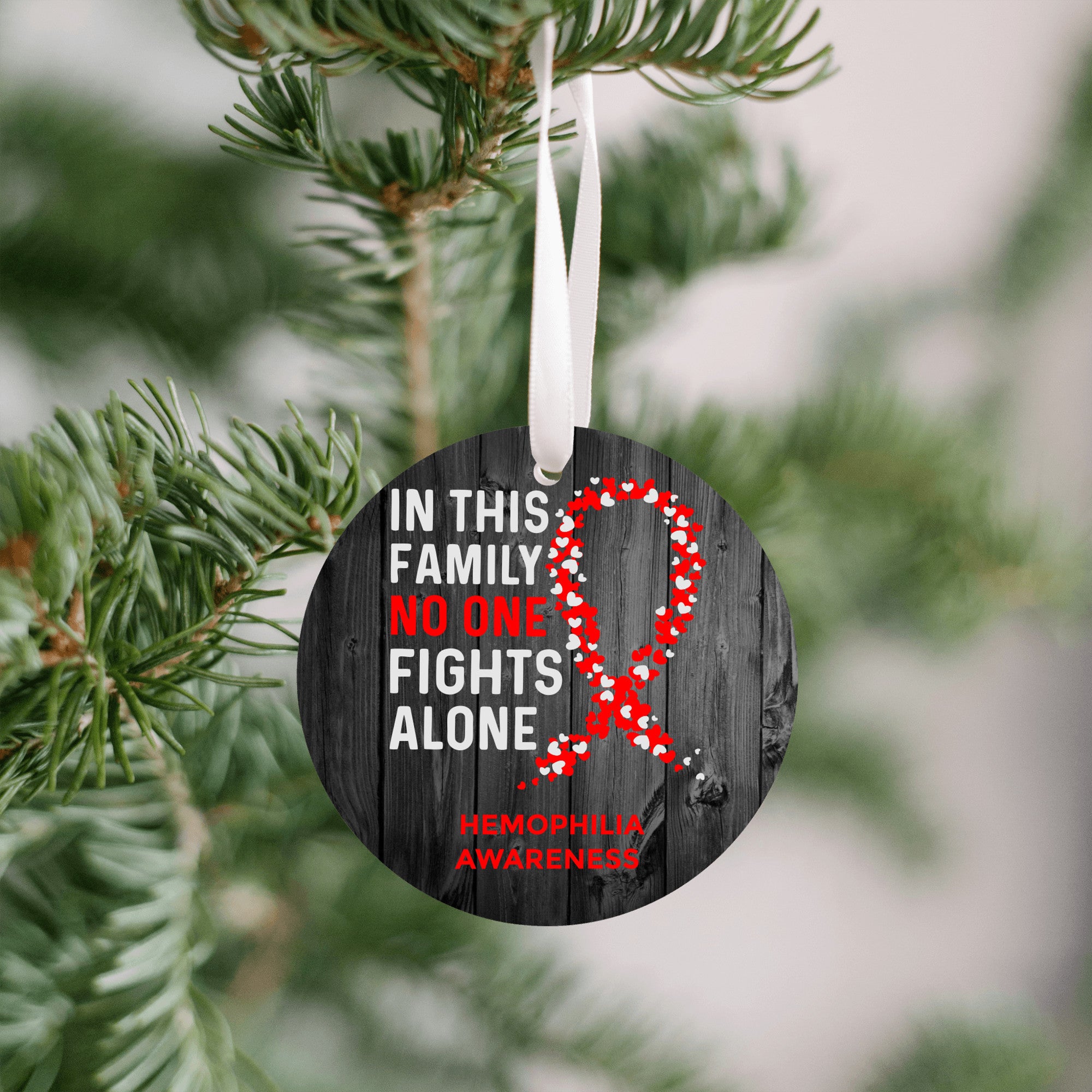 Hemophilia Awareness Christmas Ornament