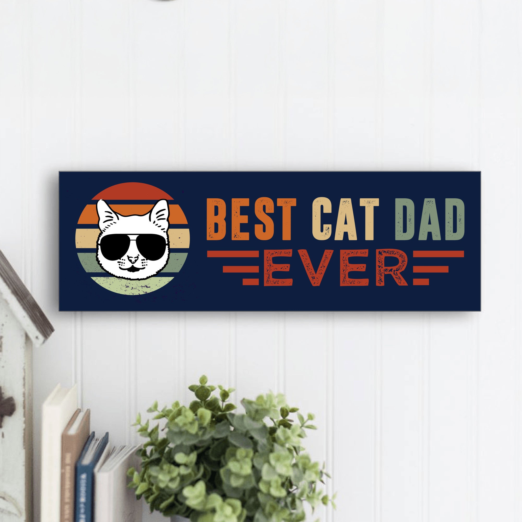 Cat Dad Father's Day Sign-MDF Sign