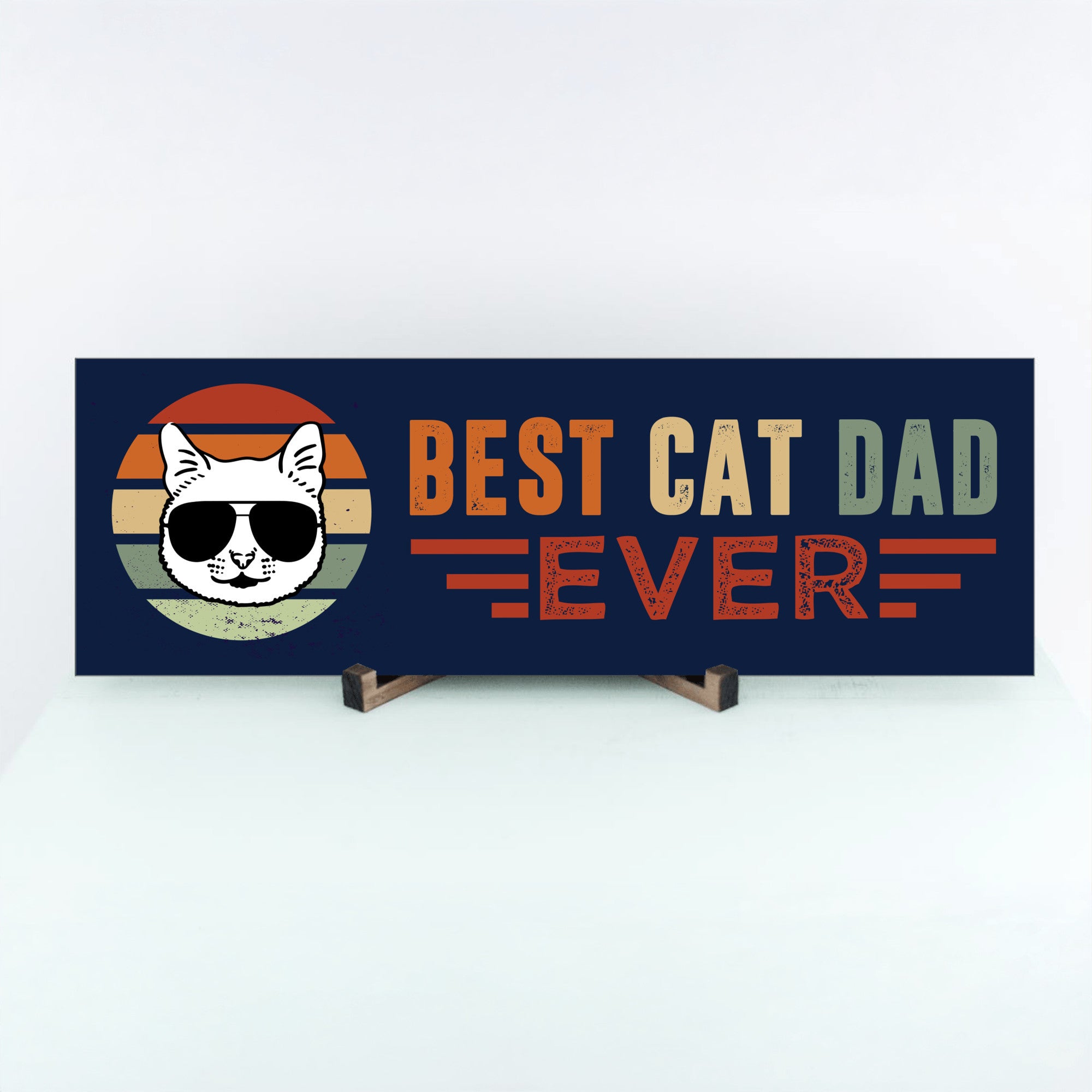 Cat Dad Father's Day Sign-MDF Sign