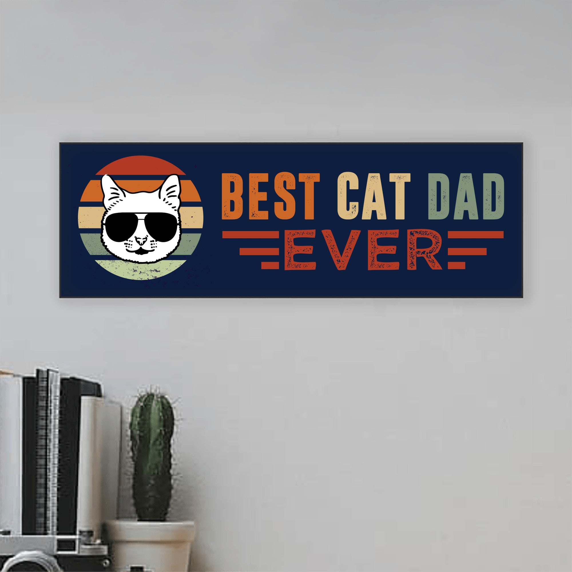 Cat Dad Father's Day Sign-MDF Sign