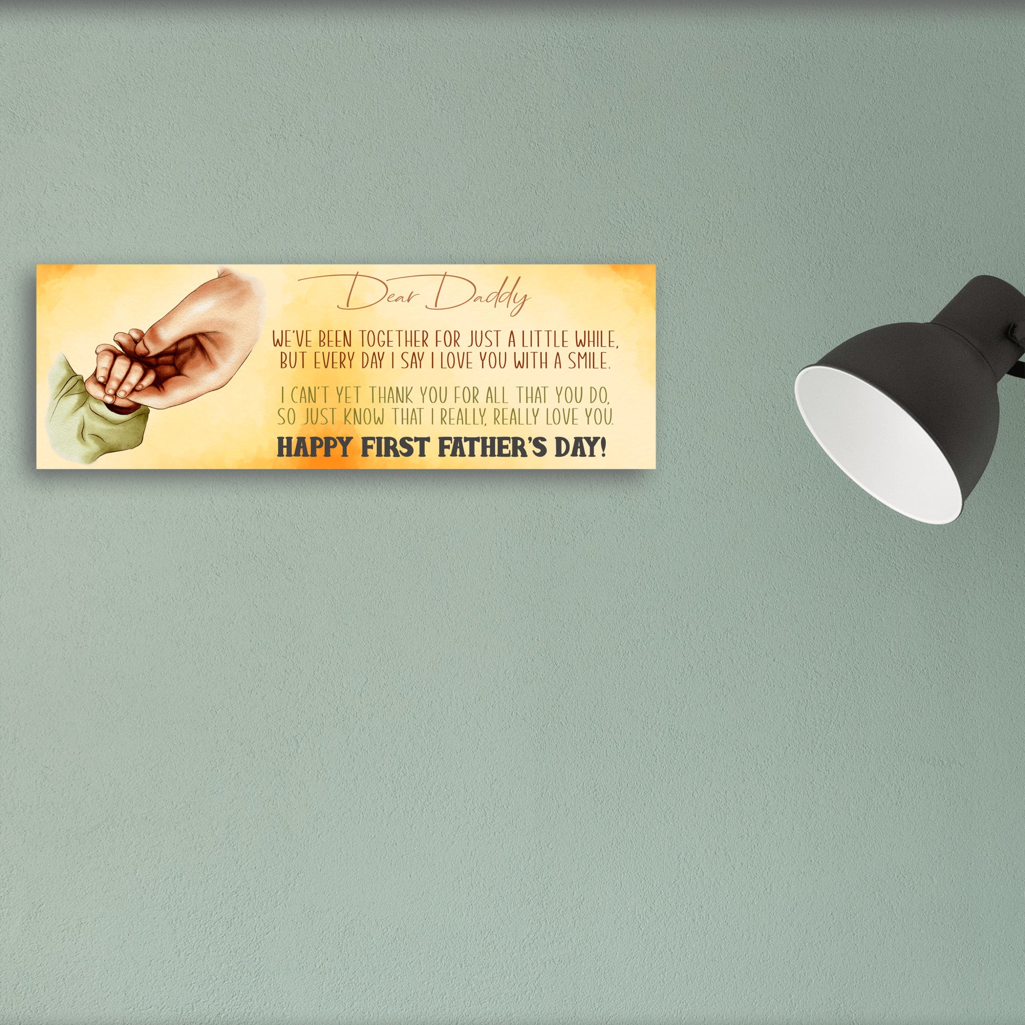 First Father's Day Father's Day Sign