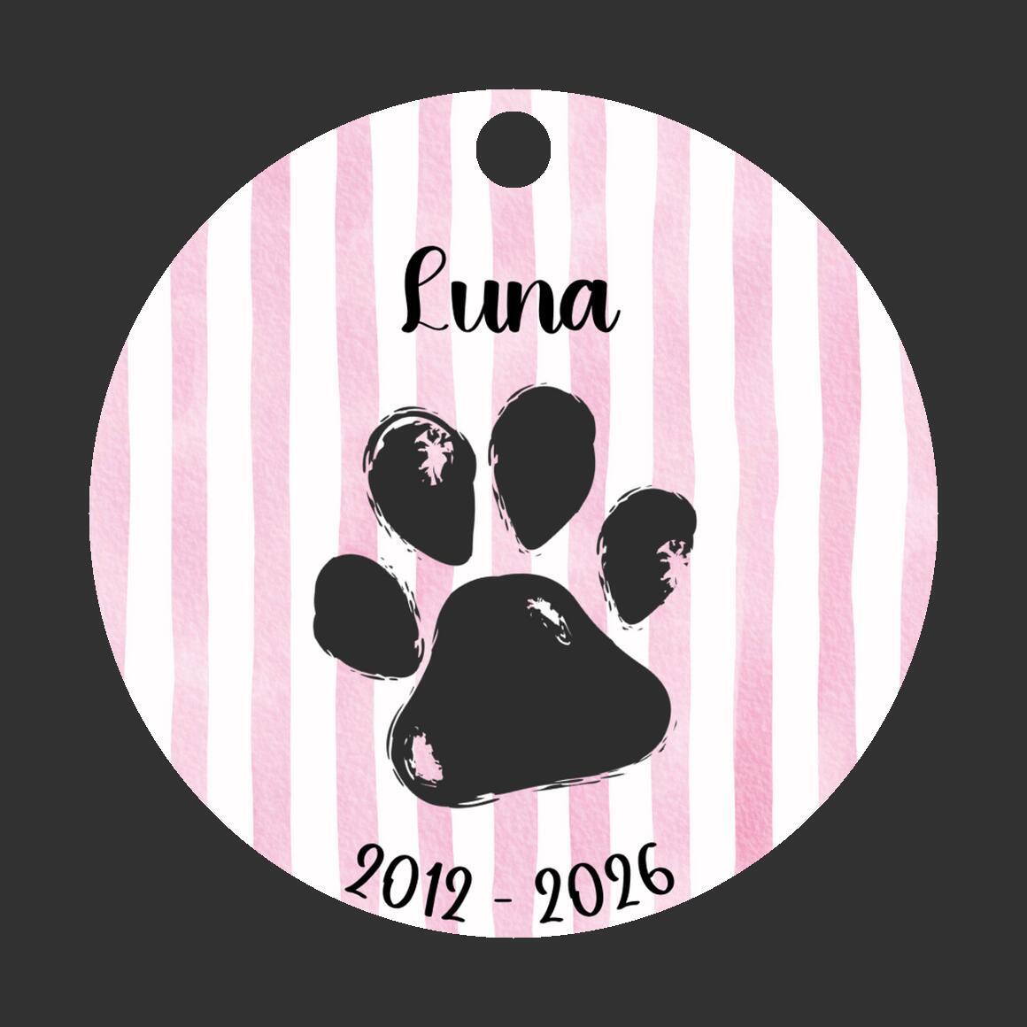 Pet Memorial Ornament
